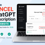 cancel ChatGPT subscription on website